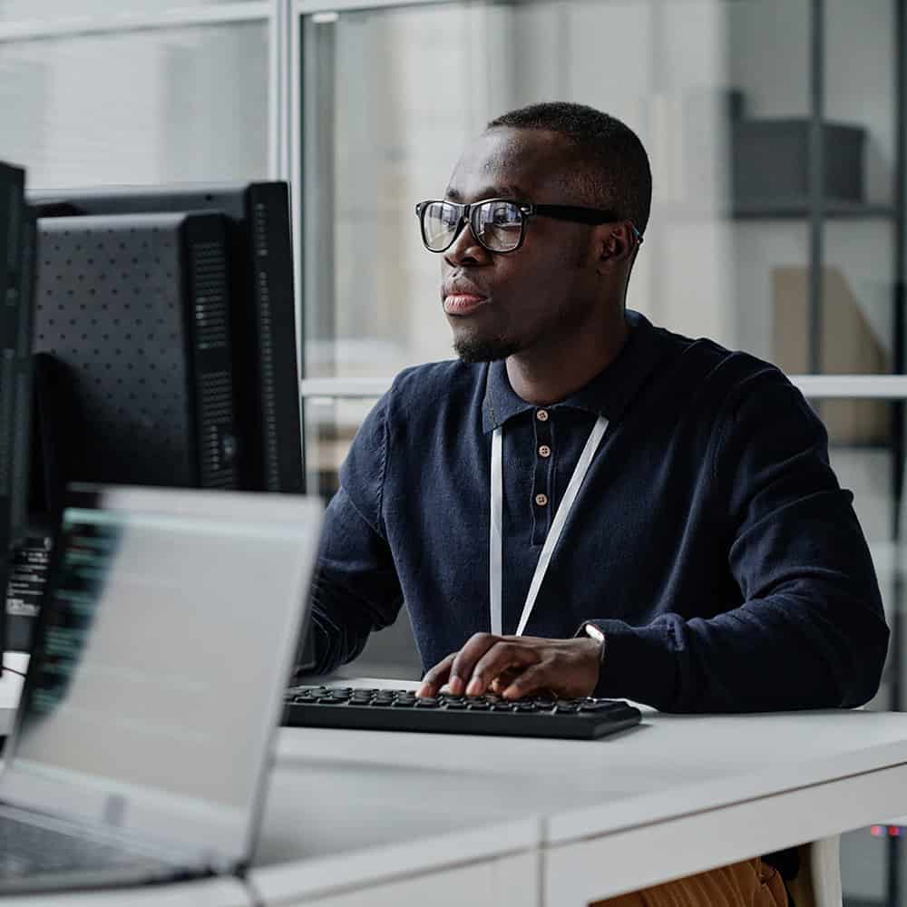 Man at computer