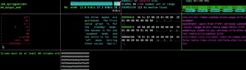 Scrolling code gif